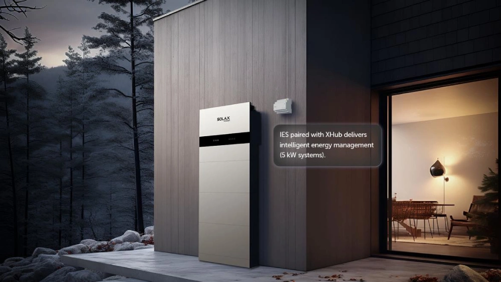 SolaX IES met XHub, Het geïntegreerde design vermindert het aantal afzonderlijke energieopslagcomponenten in huis.