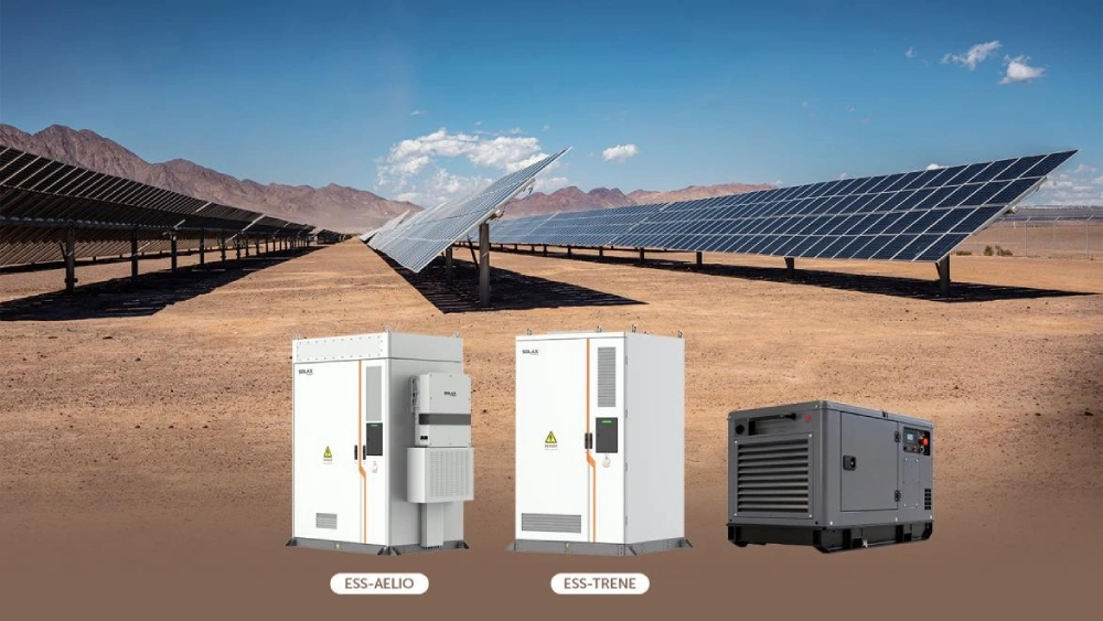 AELIO / TRENE met dieselgenerator. Dit is een voorbeeld van een redundantieoplossing en geen standaardontwerp voor elke Nederlandse commerciële en industriële locatie.